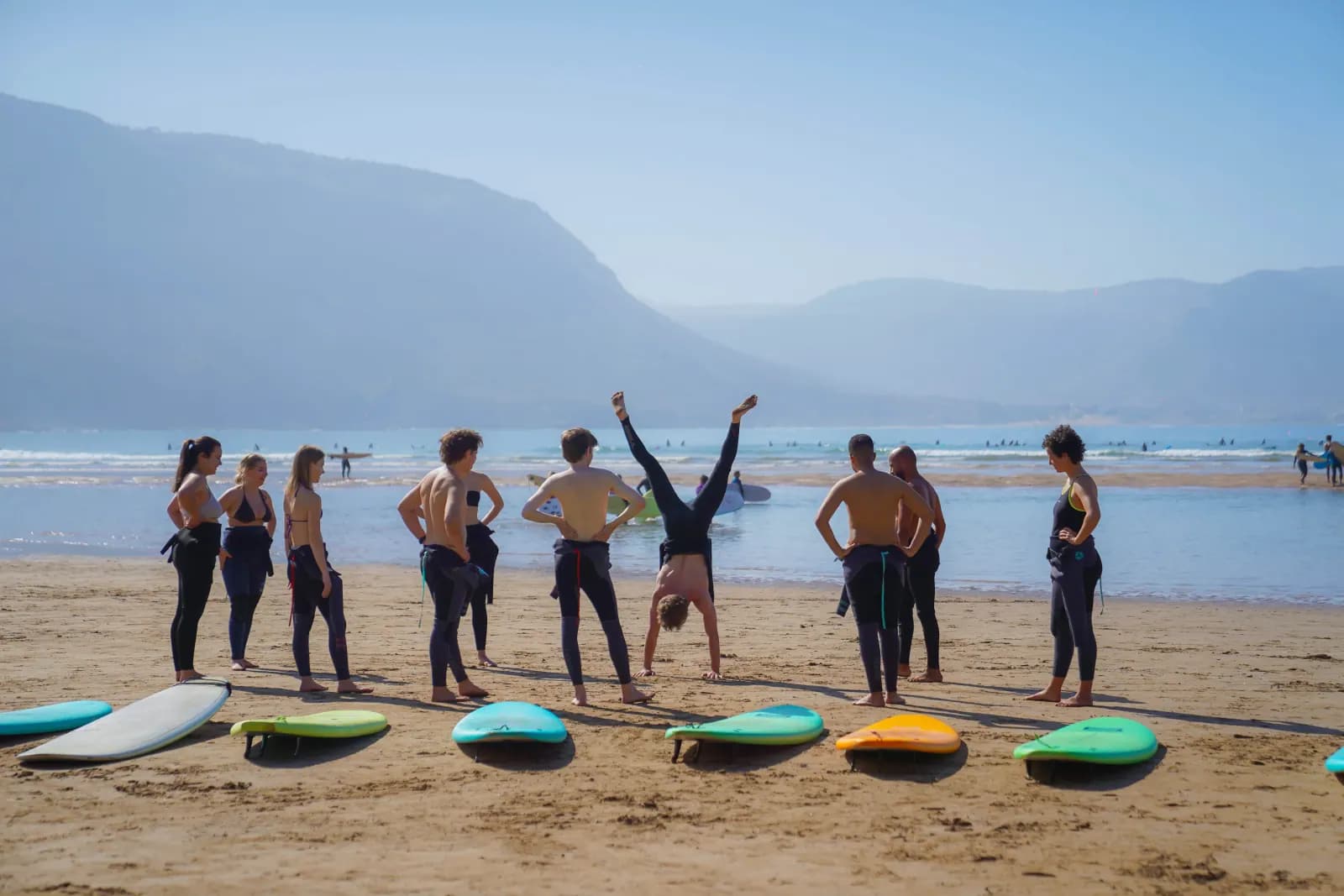 Surf session at Imsouane